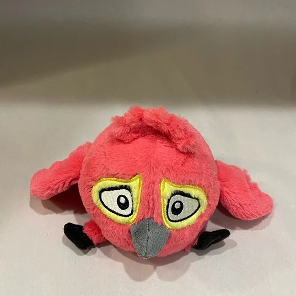 Angry Rare Birds Rio Pink Caged Bird Plush